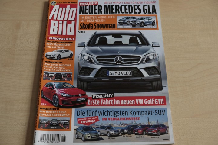 Deckblatt Auto Bild (15/2013)